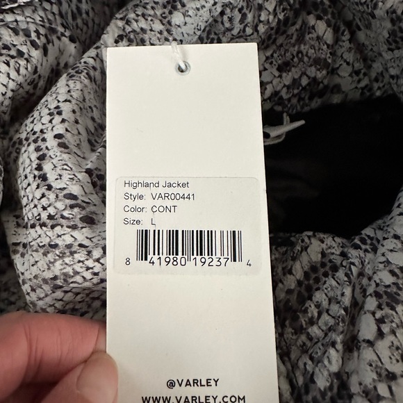 Varley highland‎ jacket animal print hooded puffer full zip ladies L NWT - Picture 4 of 12